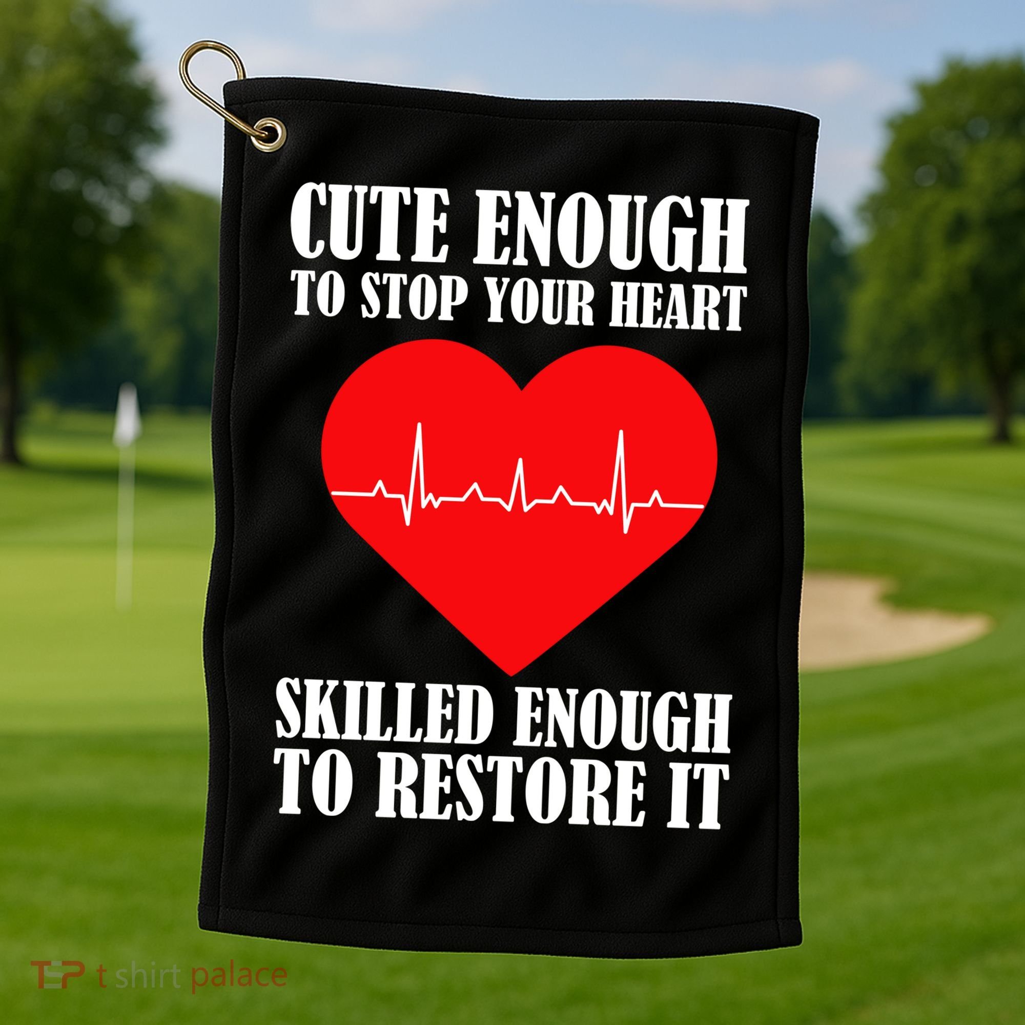 Cute Skilled Nurse Golf Towel