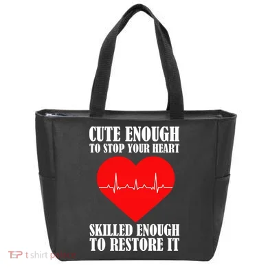 Cute Skilled Nurse Tote Bag