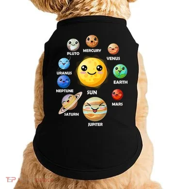Cute Solar System Emoji Doggie Tank