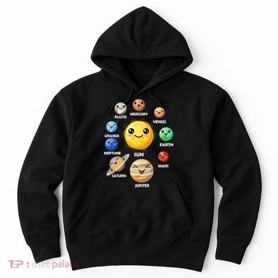 Cute Solar System Emoji Hoodie