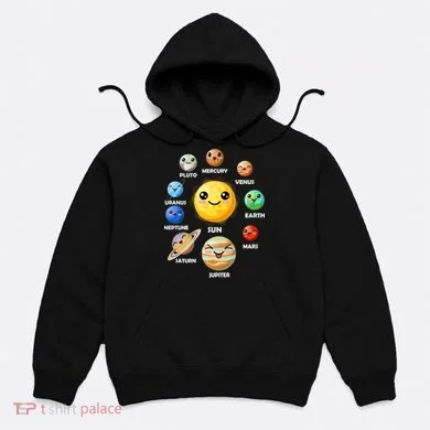 Cute Solar System Emoji Hoodie