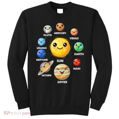 Cute Solar System Emoji Sweatshirt