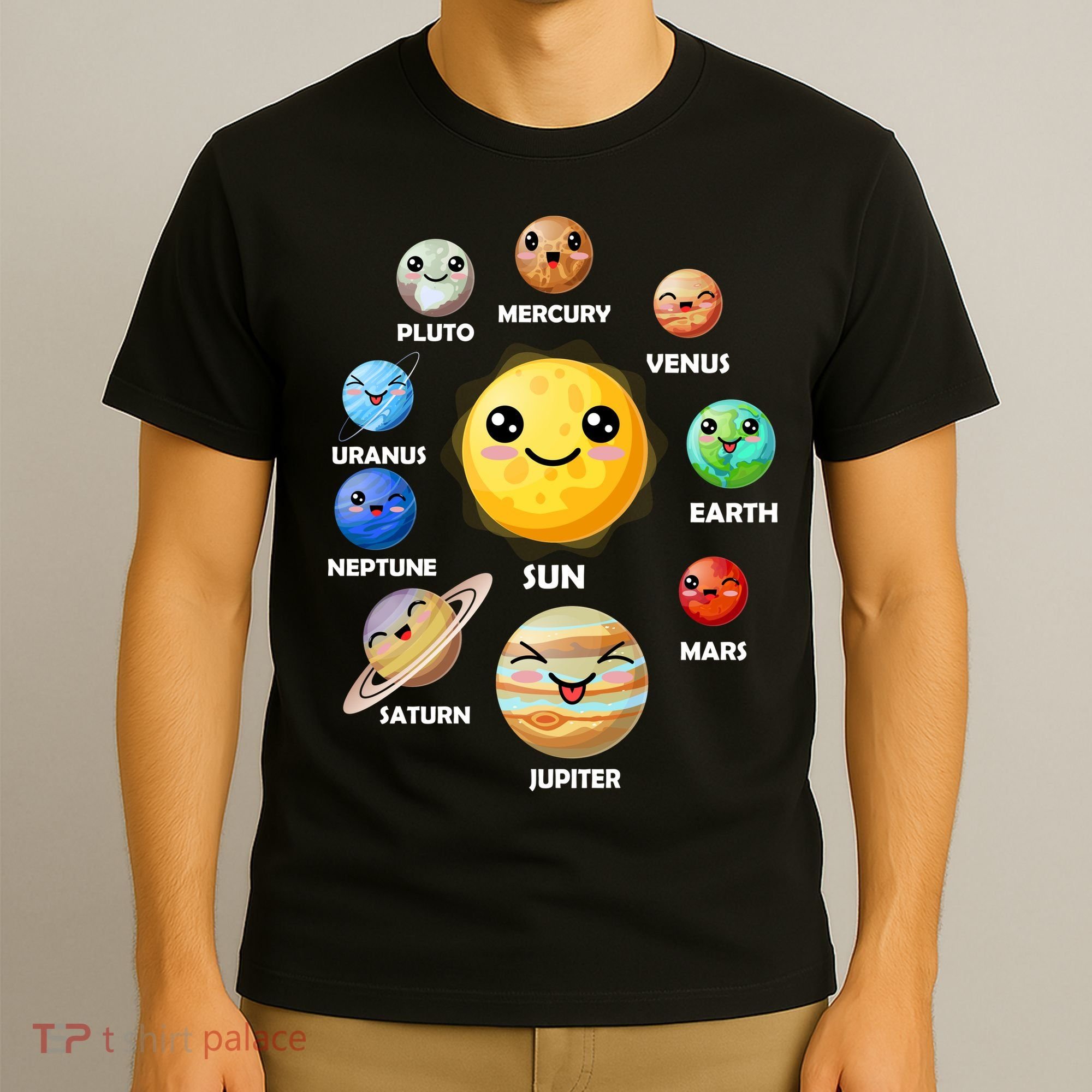 Cute Solar System Emoji T-Shirt