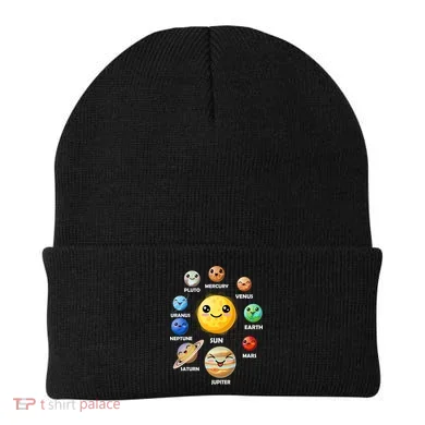 Cute Solar System Emoji Beanie