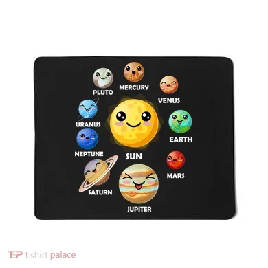 Cute Solar System Emoji Mousepad