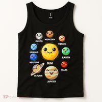 Cute Solar System Emoji Tank Top thumb 2