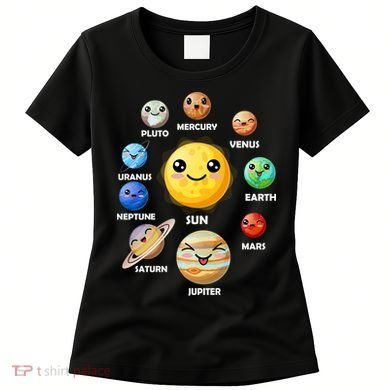 Cute Solar System Emoji Women's T-Shirt