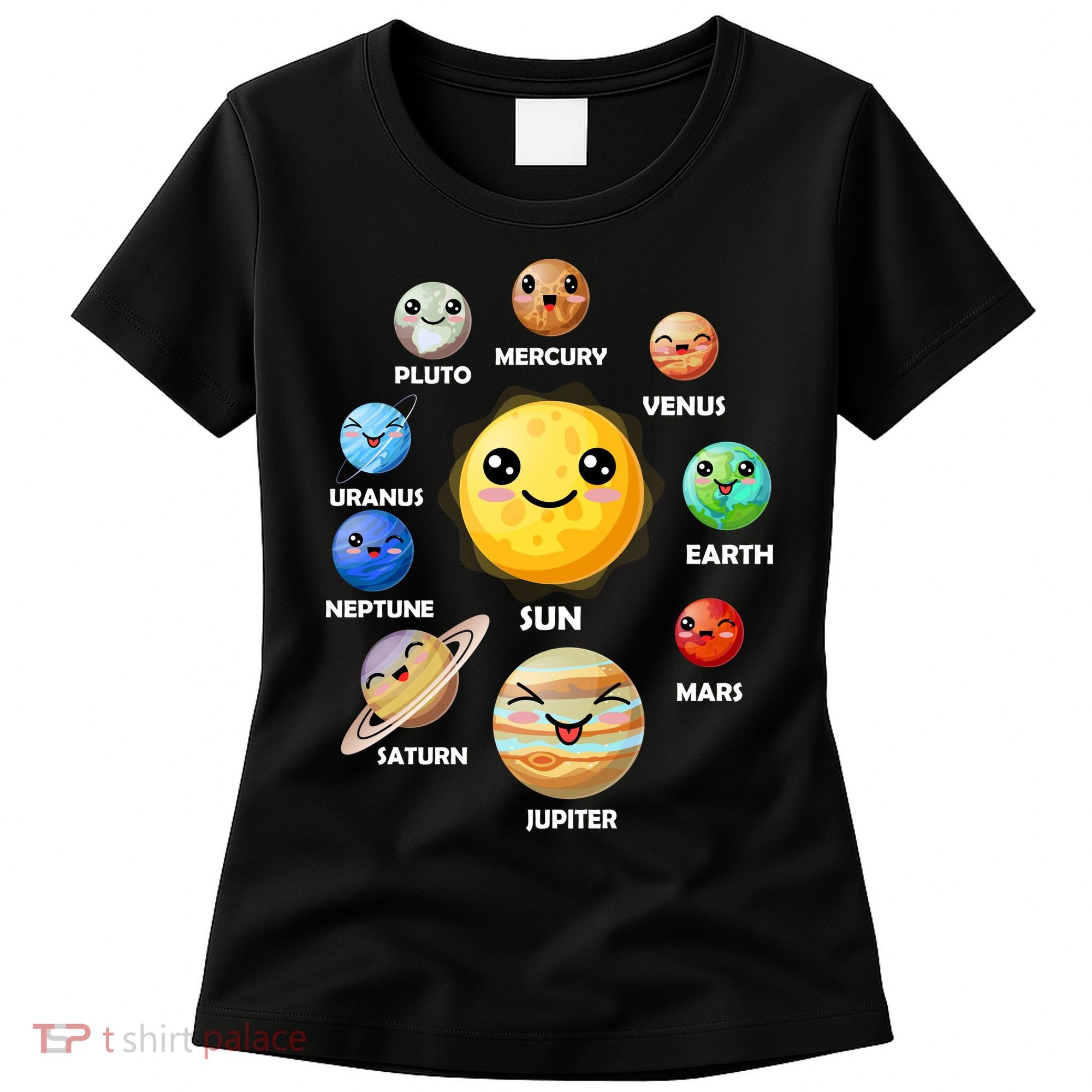 Cute Solar System Emoji Women's T-Shirt