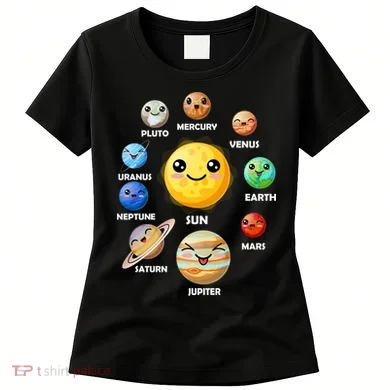 Cute Solar System Emoji Women's T-Shirt