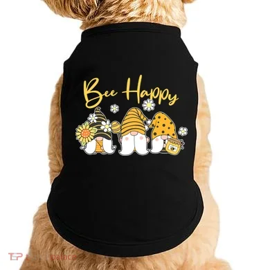 Cute Spring Bee Happy Gnomes Doggie Tank