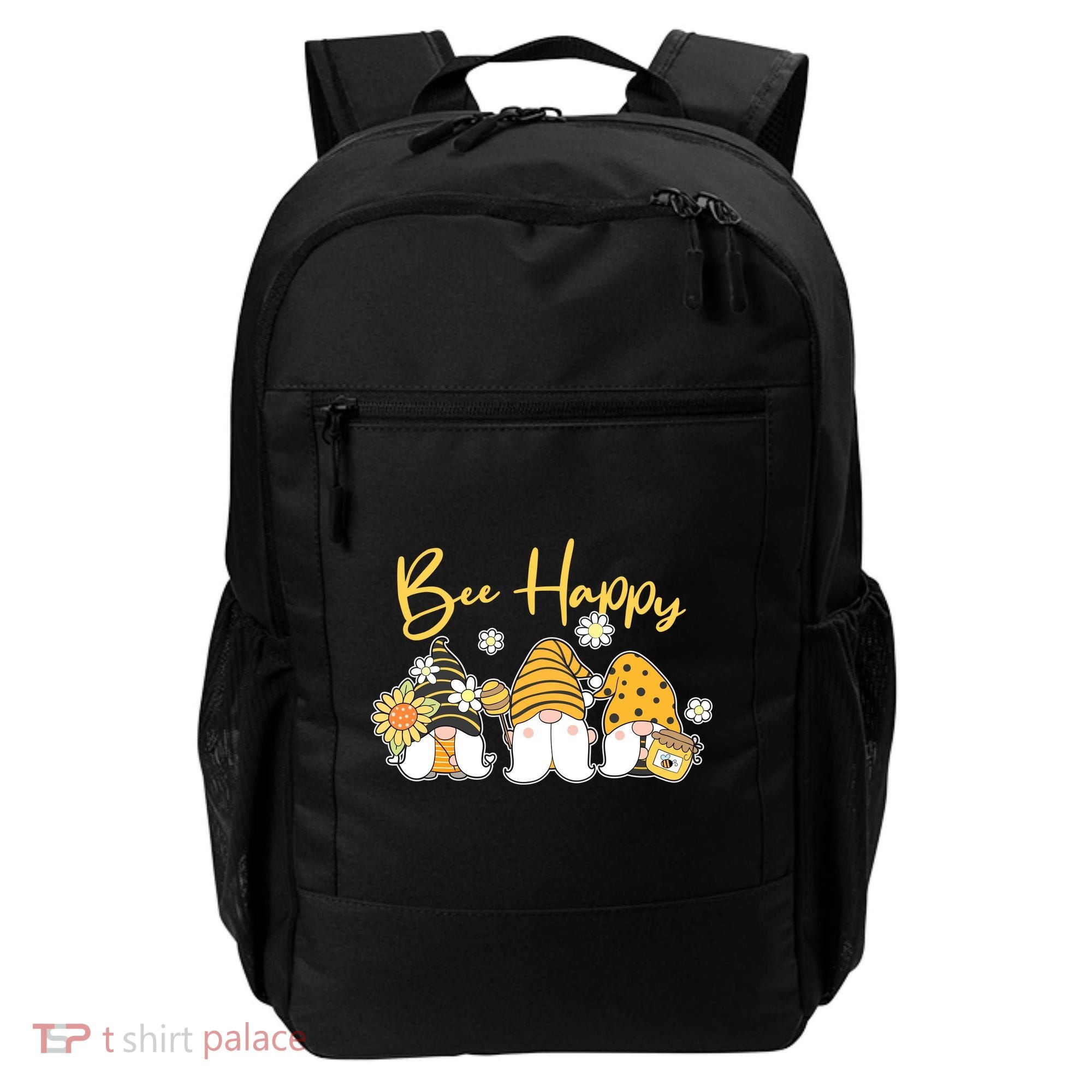 Cute Spring Bee Happy Gnomes Backpack