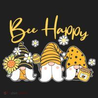 Cute Spring Bee Happy Gnomes Beanie thumb 2