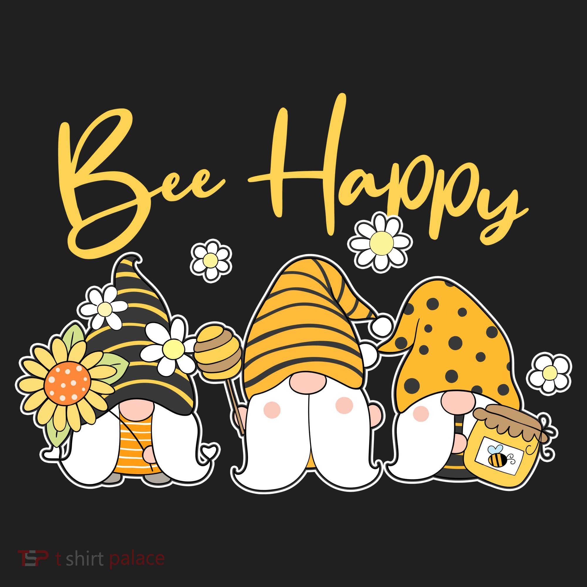 Cute Spring Bee Happy Gnomes Hat
