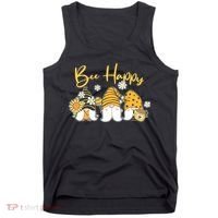 Cute Spring Bee Happy Gnomes Tank Top thumb 0
