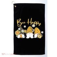Cute Spring Bee Happy Gnomes Golf Towel thumb 0