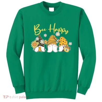 Cute Spring Bee Happy Gnomes Sweatshirt