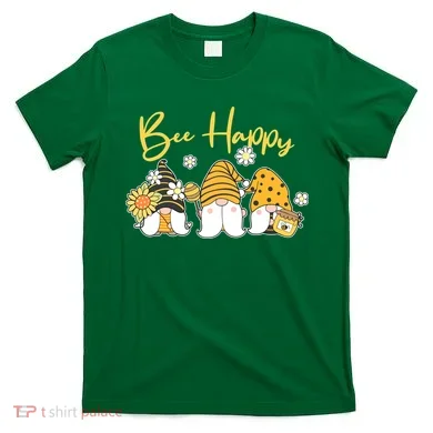 Cute Spring Bee Happy Gnomes T-Shirt