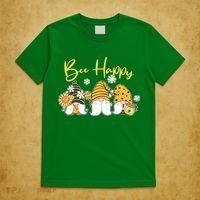 Cute Spring Bee Happy Gnomes T-Shirt thumb 5