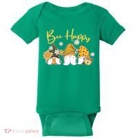 Cute Spring Bee Happy Gnomes Baby Bodysuit thumb 0