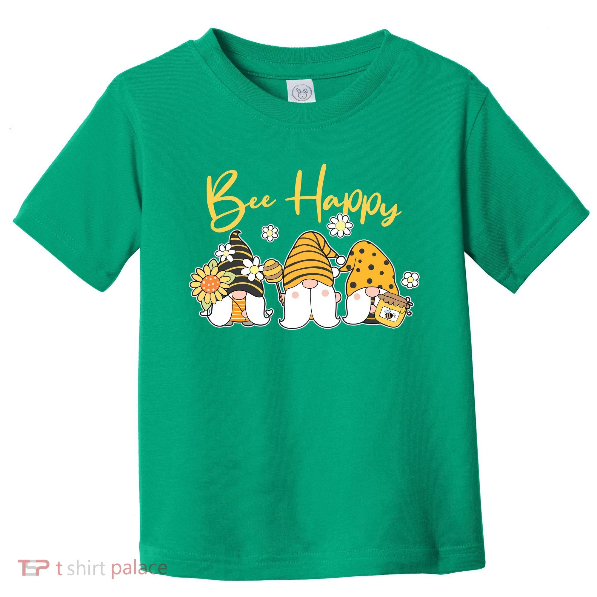Cute Spring Bee Happy Gnomes Toddler T-Shirt