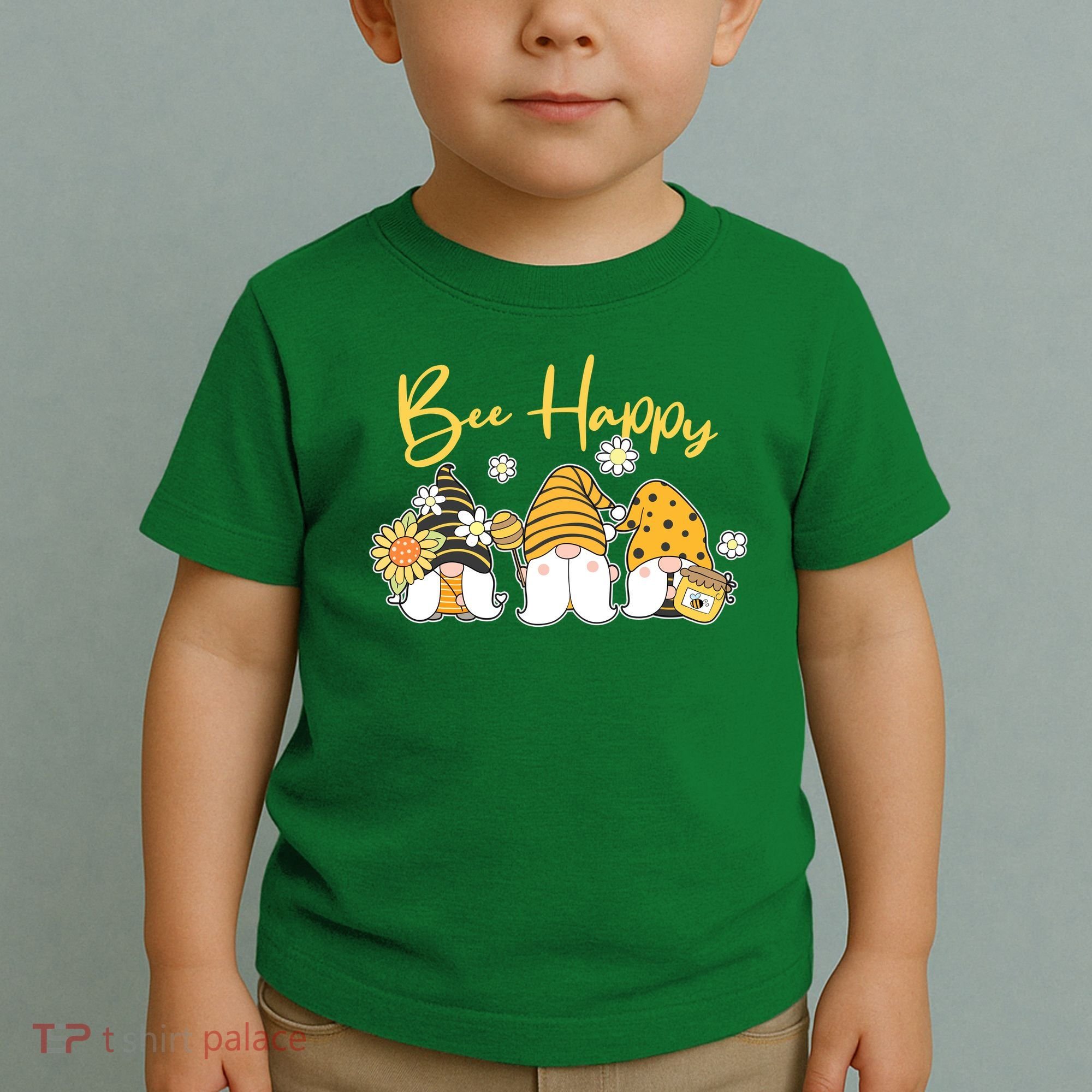 Cute Spring Bee Happy Gnomes Toddler T-Shirt