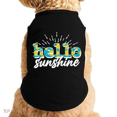 Cute Springy Summery Hello Sunshine Doggie Tank