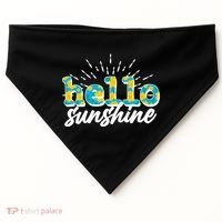 Cute Springy Summery Hello Sunshine USA-Made Doggie Bandana thumb 0