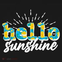 Cute Springy Summery Hello Sunshine USA-Made Doggie Bandana thumb 2