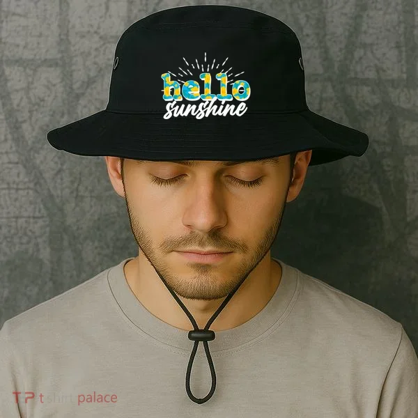 Cute Springy Summery Hello Sunshine Bucket Hat