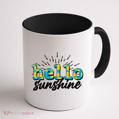 Cute Springy Summery Hello Sunshine Coffee Mug back
