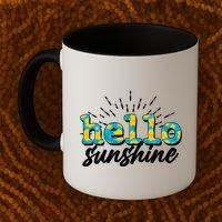 Cute Springy Summery Hello Sunshine Coffee Mug thumb 2