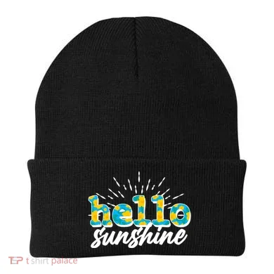 Cute Springy Summery Hello Sunshine Beanie