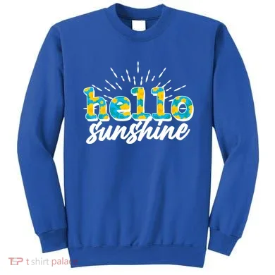 Cute Springy Summery Hello Sunshine Sweatshirt