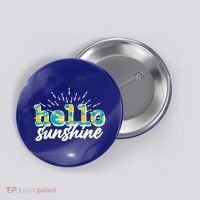 Cute Springy Summery Hello Sunshine Button thumb 0