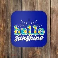 Cute Springy Summery Hello Sunshine Coaster thumb 0