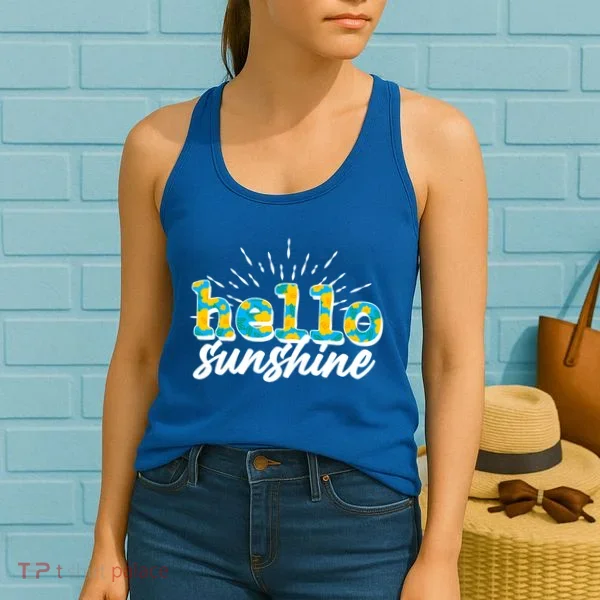 Cute Springy Summery Hello Sunshine Women's Tank Top