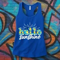 Cute Springy Summery Hello Sunshine Women's Tank Top thumb 3