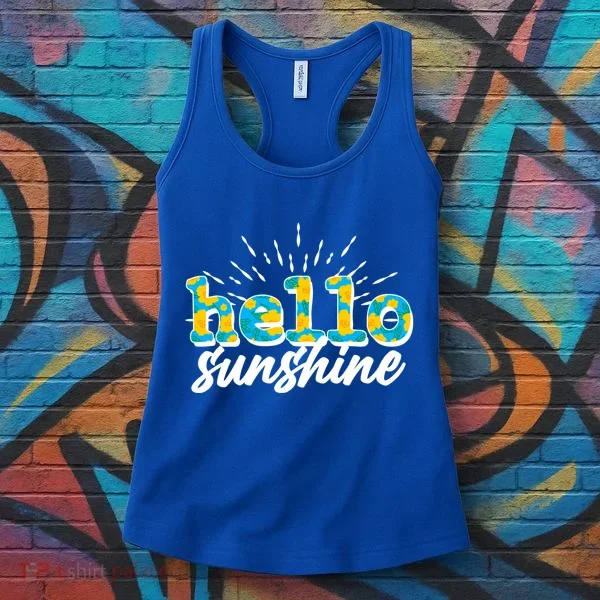 Cute Springy Summery Hello Sunshine Women's Tank Top