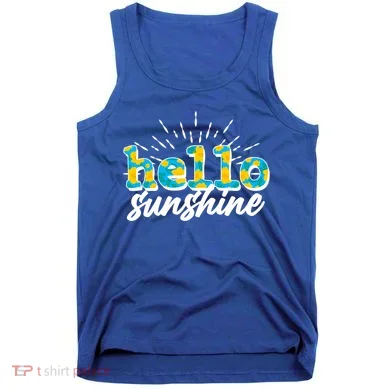 Cute Springy Summery Hello Sunshine Tank Top