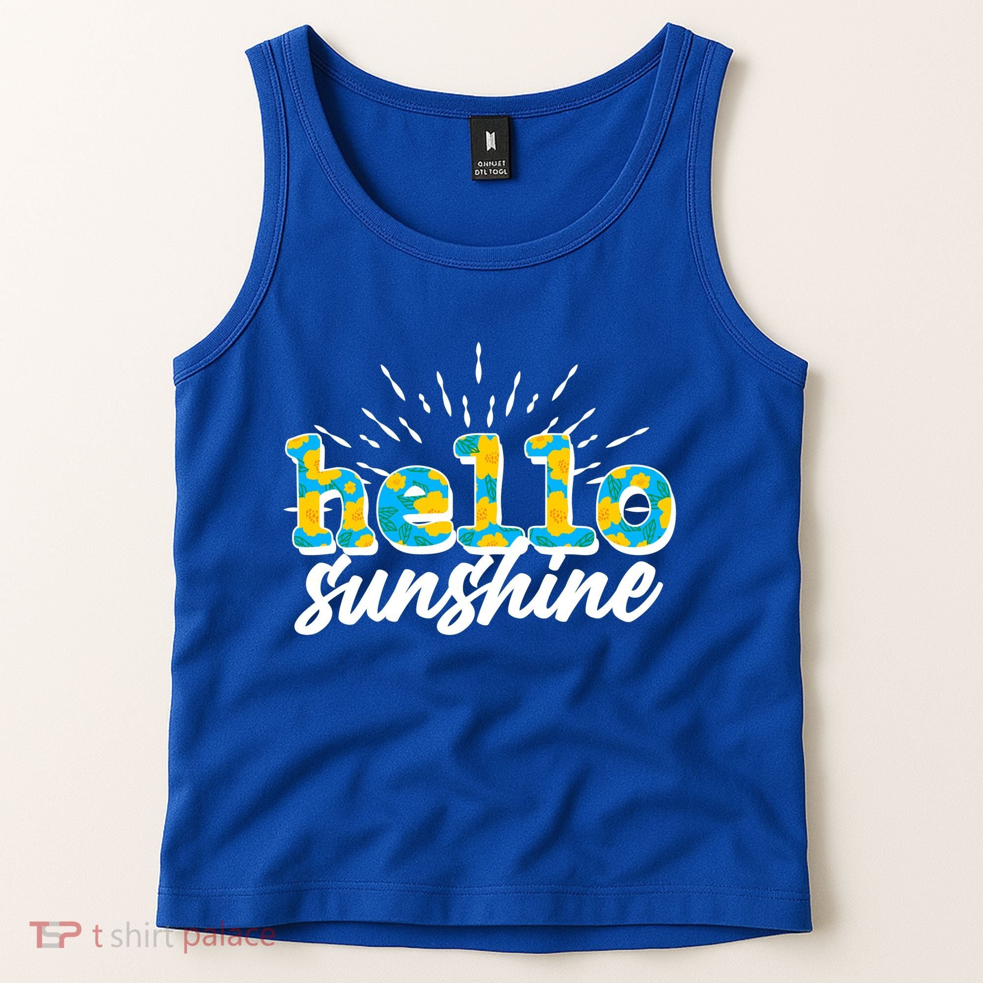 Cute Springy Summery Hello Sunshine Tank Top