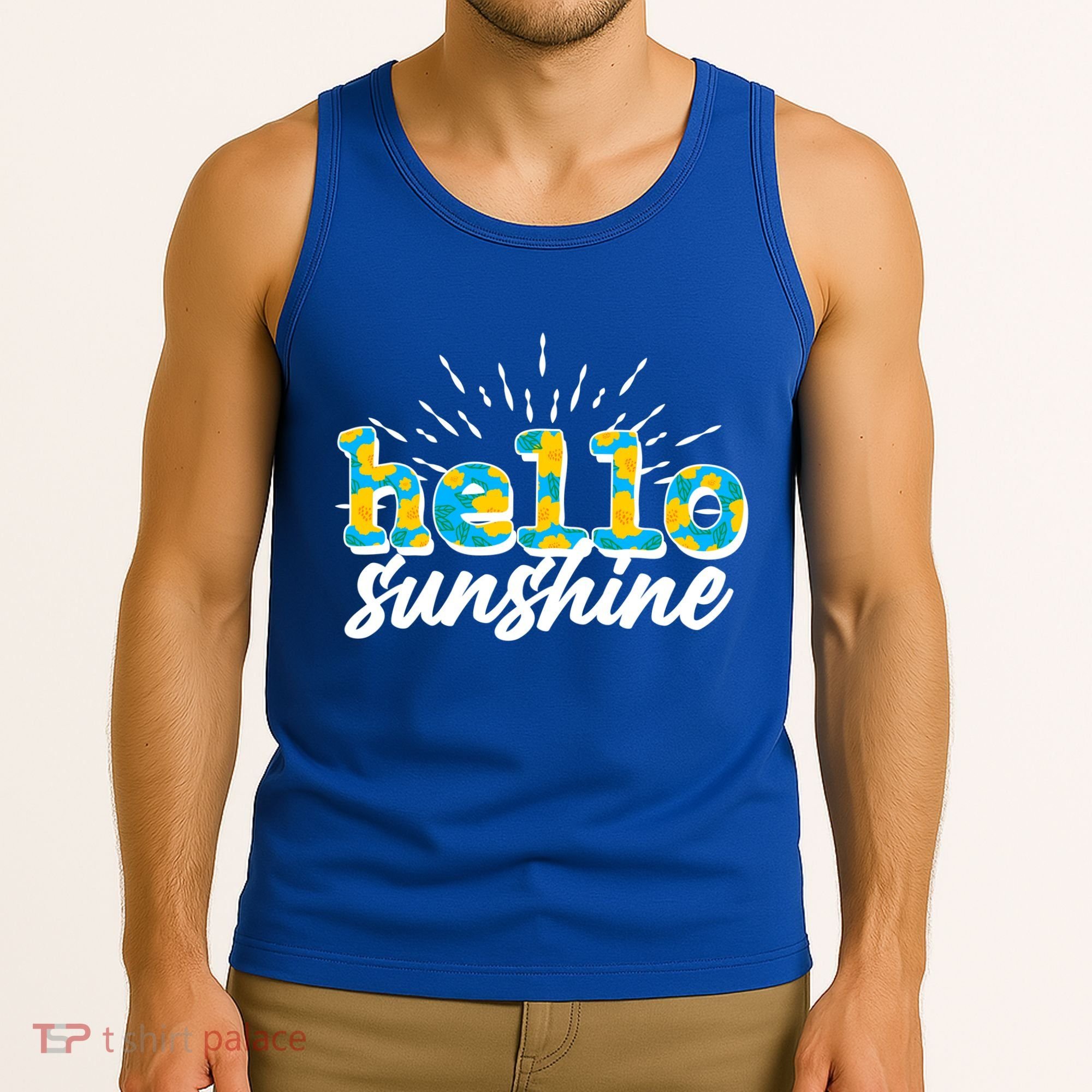 Cute Springy Summery Hello Sunshine Tank Top