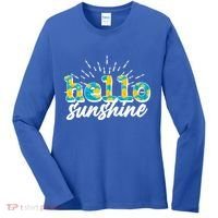 Cute Springy Summery Hello Sunshine Women's Long Sleeve Shirt thumb 0