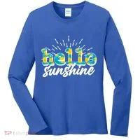 Cute Springy Summery Hello Sunshine Women's Long Sleeve Shirt thumb 0