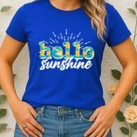 Cute Springy Summery Hello Sunshine Women's T-Shirt thumb 2
