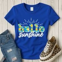 Cute Springy Summery Hello Sunshine Women's T-Shirt thumb 3
