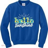 Cute Springy Summery Hello Sunshine Kids Sweatshirt thumb 0