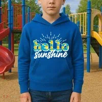 Cute Springy Summery Hello Sunshine Kids Hoodie thumb 2
