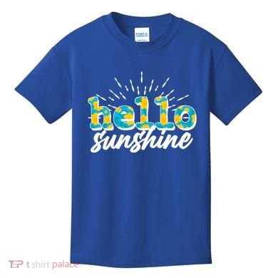 Cute Springy Summery Hello Sunshine Kids T-Shirt