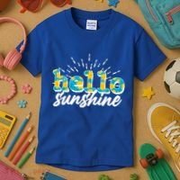 Cute Springy Summery Hello Sunshine Kids T-Shirt thumb 3