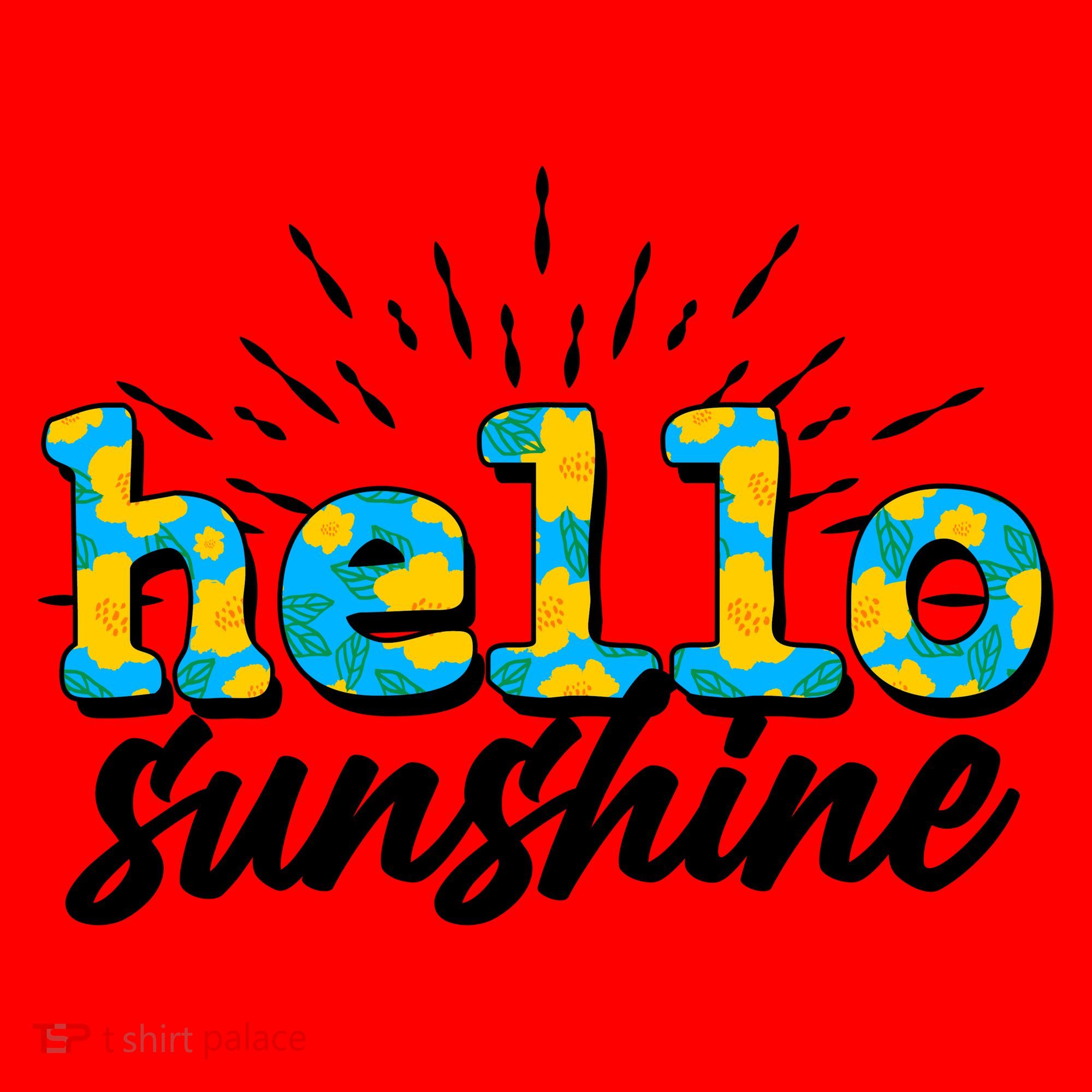 Cute Springy Summery Hello Sunshine Santa Hat